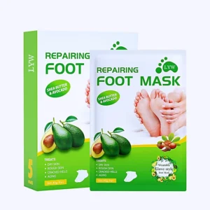 Professional Lavender & VC Exfoliating Foot Peel Mask for Removing Dead Skin and Calluses, 40g per pair