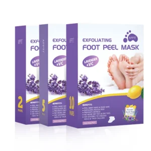 Exfoliating Foot Peel Mask for Dead Skin Removal, Lavender & Vitamin C Foot Mask for Baby Soft Feet