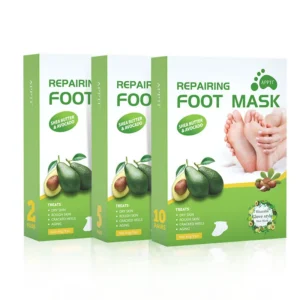 Foot Mask Shea Butter & Avocado Repairing Socks for Dry Cracked Heels and Calluses